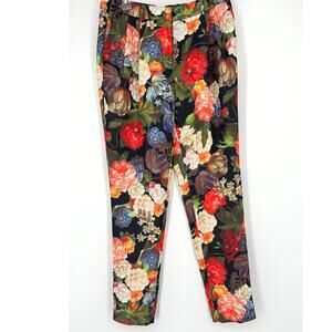 J.Crew Collection RARE Dutch Floral Pants Sz 4 NY Fashion Week HTF Artsy Runway
